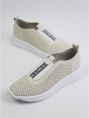 Кроссовки кожаные