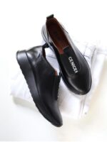 Кроссовки кожаные