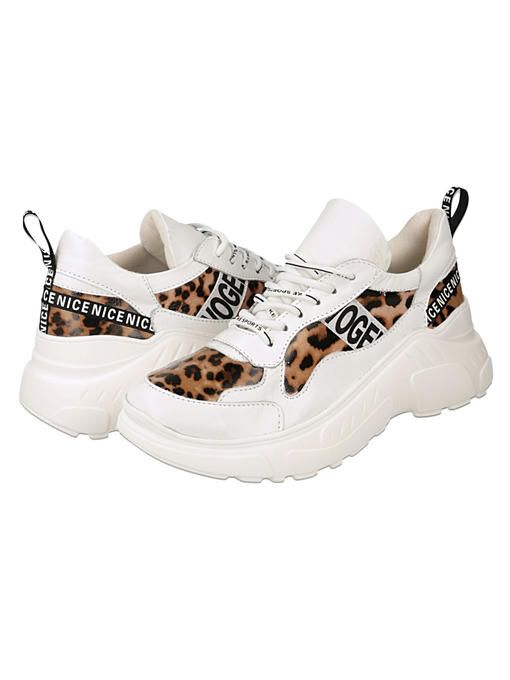 Кроссовки кожаные