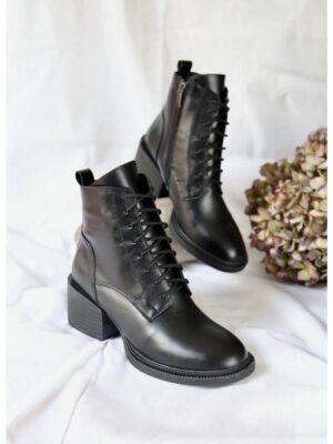 Ботильоны кожаные