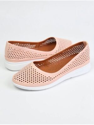 Балетки кожаные