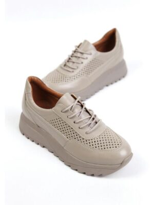 Кроссовки кожаные