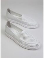 Балетки кожаные