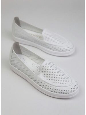 Балетки кожаные