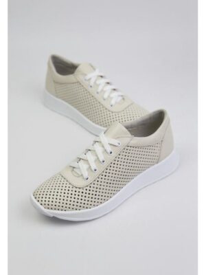 Кроссовки кожаные