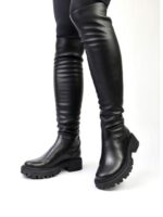 Ботфорты кожаные