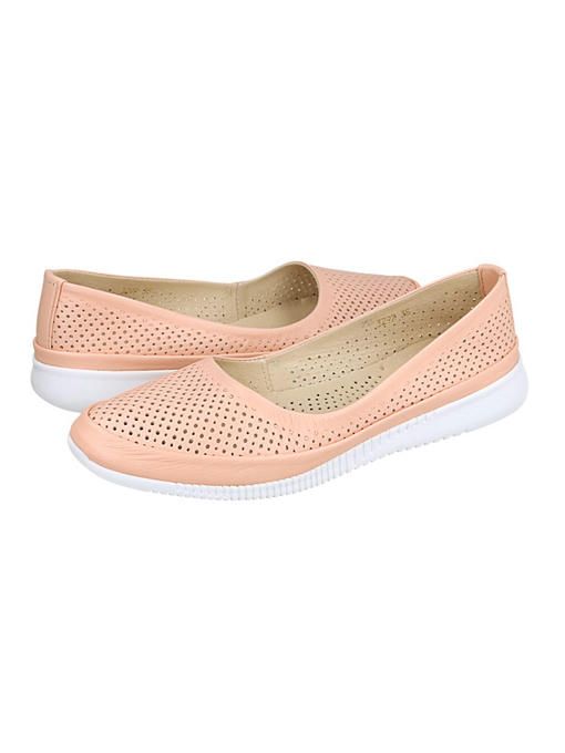 Балетки кожаные