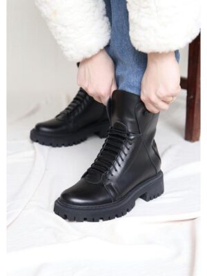 Ботинки кожаные