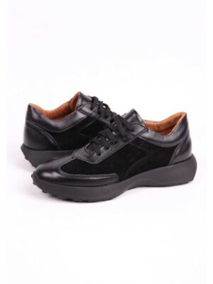 Кроссовки кожаные