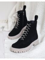 Ботинки замшевые