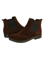 Ботинки челси замшевые