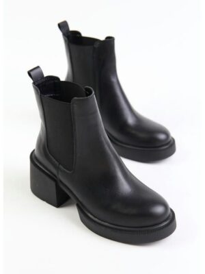 Ботильоны кожаные