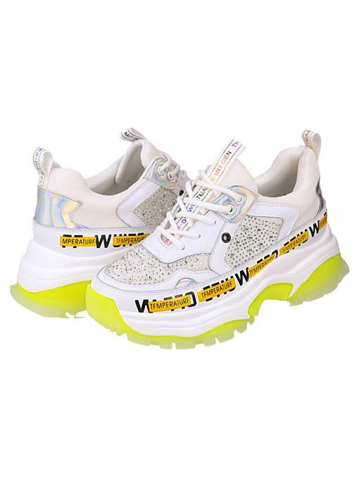 Кроссовки кожаные