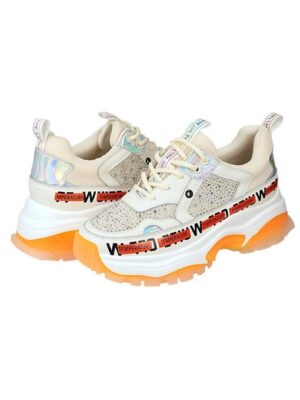 Кроссовки кожаные