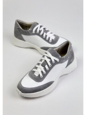 Кроссовки кожаные