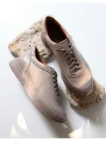 Кроссовки кожаные