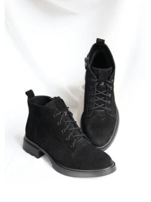 Ботинки замшевые