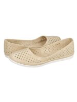 Балетки кожаные