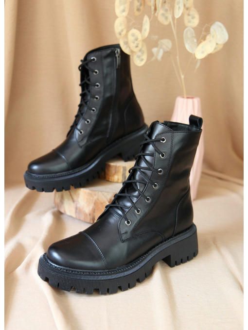 Ботинки кожаные