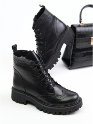 Ботинки кожаные