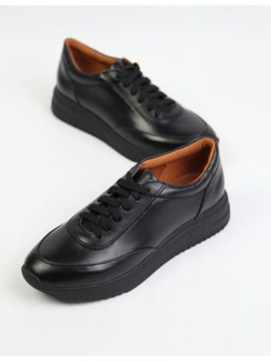 Кроссовки кожаные