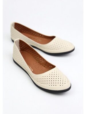 Балетки кожаные