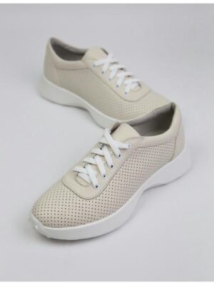 Кроссовки кожаные