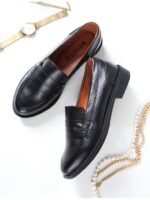 Лоферы кожаные