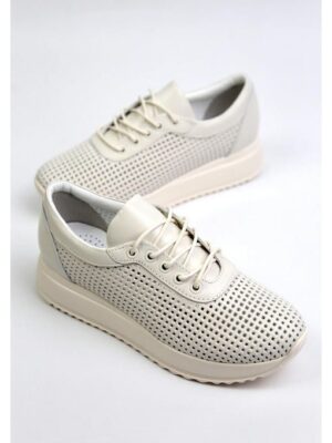 Кроссовки кожаные