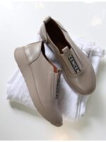 Кроссовки кожаные