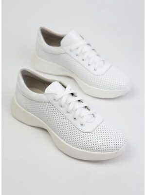 Кроссовки кожаные