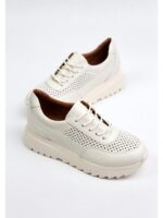 Кроссовки кожаные