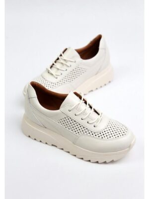 Кроссовки кожаные