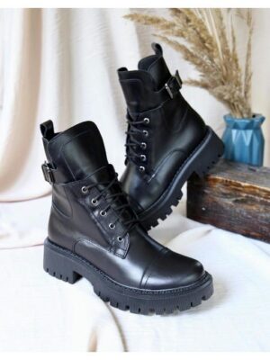 Ботинки кожаные