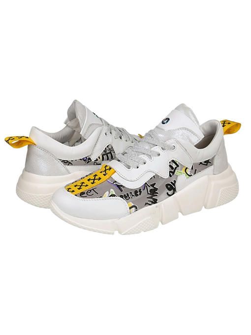 Кроссовки кожаные