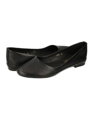 Балетки кожаные