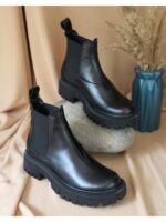 Ботинки кожаные