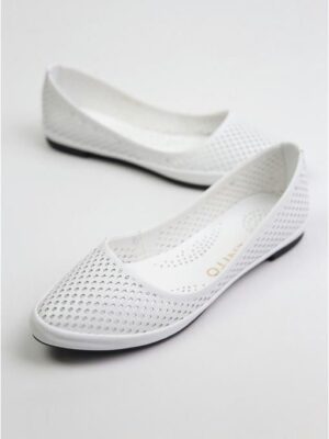 Балетки кожаные