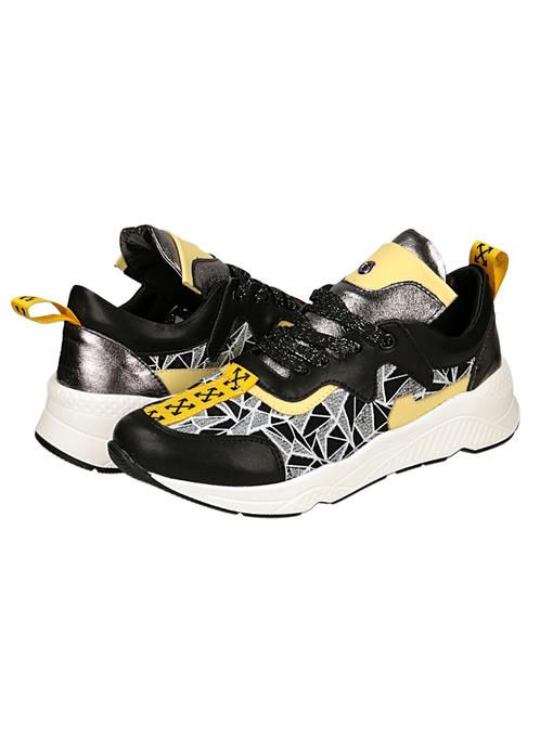 Кроссовки кожаные