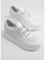 Кроссовки кожаные