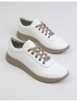 Кроссовки кожаные