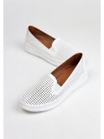 Балетки кожаные