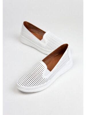 Балетки кожаные