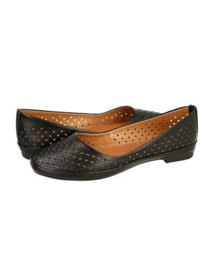 Балетки кожаные