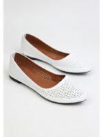 Балетки кожаные