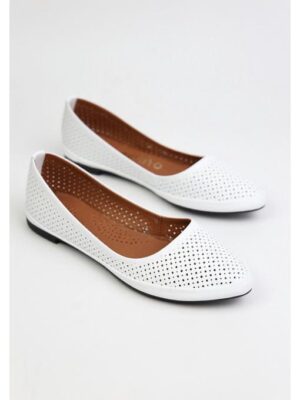 Балетки кожаные