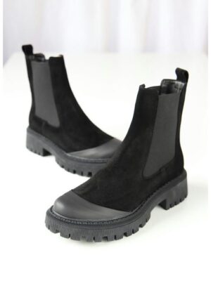 Ботинки замшевые