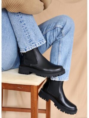 Ботинки кожаные