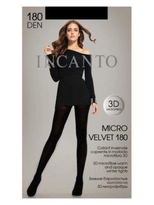 Женские мягкие бархатистые колготки из микрофибры 180 Incanto