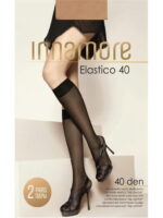 Шелковистые эластичные гольфы с комфортной резинкой 2 пары 40 Innamore